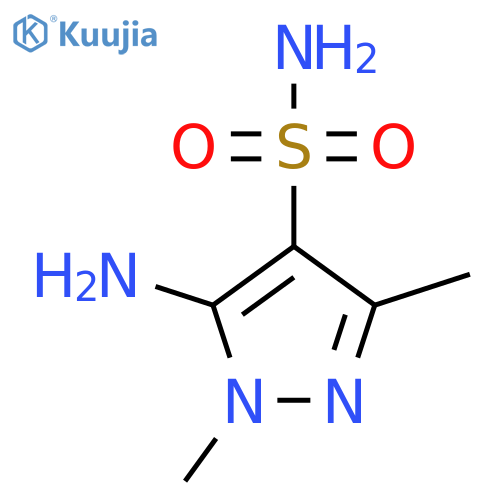 5-amino-1,3-dimethyl-1H-pyrazole-4-sulfonamide structure