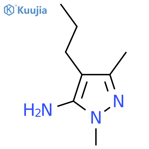 1,3-Dimethyl-4-propyl-1h-pyrazol-5-amine structure