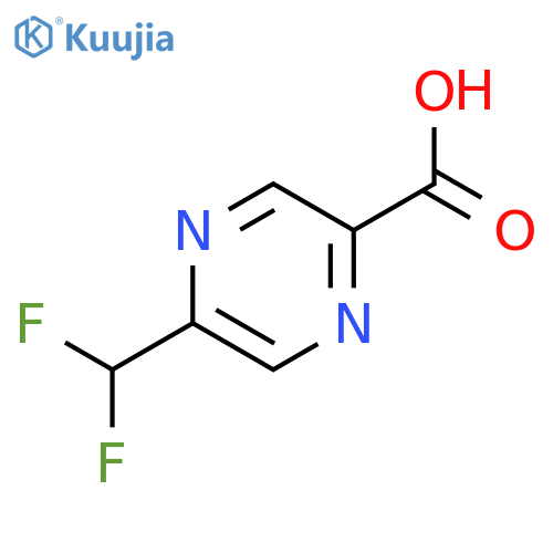 5-(Difluoromethyl)pyrazine-2-carboxylic acid structure