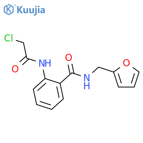2-(2-Chloroacetamido)-N-(furan-2-ylmethyl)benzamide structure