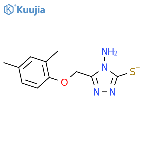 4-amino-5-(2,4-dimethylphenoxy)methyl-4H-1,2,4-triazole-3-thiol structure