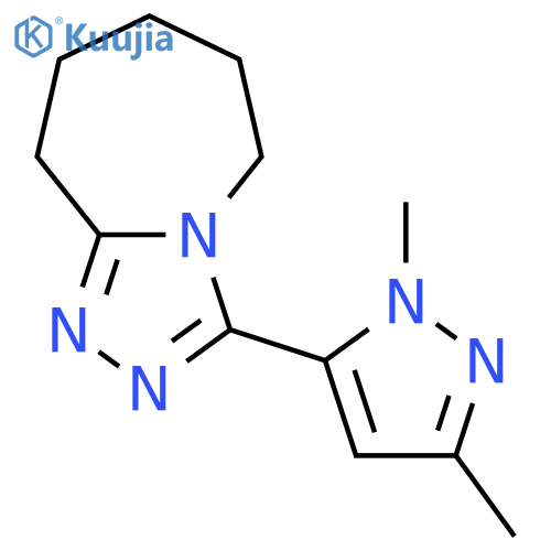 3-(1,3-Dimethyl-1H-pyrazol-5-yl)-6,7,8,9-tetrahydro-5H-1,2,4triazolo4,3-aazepine structure