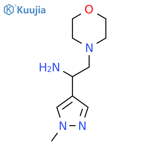 1-(1-methyl-1H-pyrazol-4-yl)-2-(morpholin-4-yl)ethan-1-amine structure