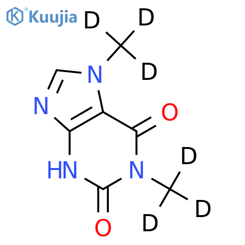 1,7-Dimethylxanthine (Paraxathine, Dimethyl-d6) structure