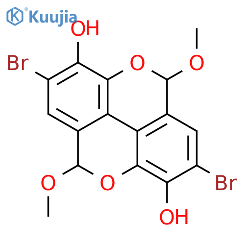 (5S,10S)-2,7-dibromo-3,8-dihydroxy-5,10-dimethoxyl-5,10-dihydro-chromeno[5,4,3-cde]chromene structure