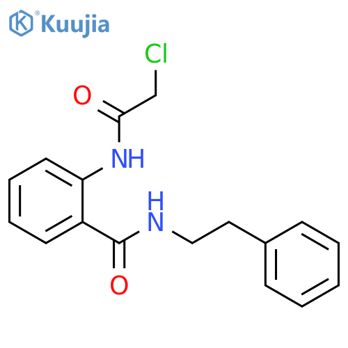2-(2-Chloroacetamido)-N-(2-phenylethyl)benzamide structure