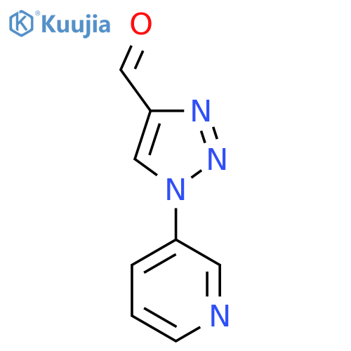 1-(pyridin-3-yl)-1H-1,2,3-triazole-4-carbaldehyde structure