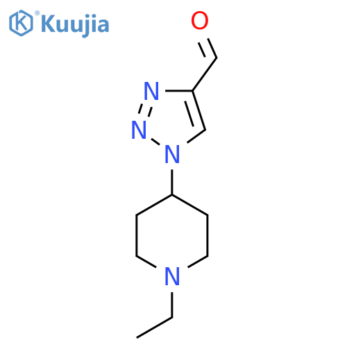 1-(1-ETHYLPIPERIDIN-4-YL)-1H-1,2,3-TRIAZOLE-4-CARBALDEHYDE structure