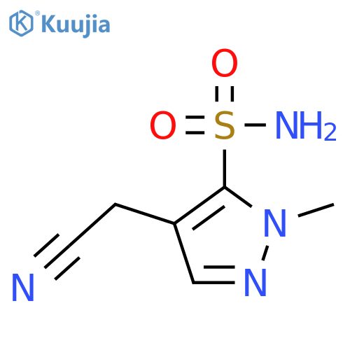 1H-Pyrazole-5-sulfonamide,4-(cyanomethyl)-1-methyl- structure