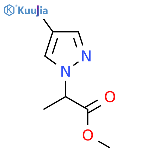 methyl 2-(4-iodo-1H-pyrazol-1-yl)propanoate structure