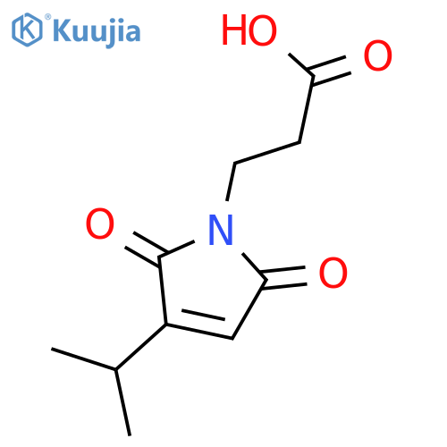 3-(3-isopropyl-2,5-dioxo-2,5-dihydro-1H-pyrrol-1-yl)propanoic acid structure