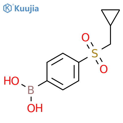 4-(Cyclopropylmethylsulfonyl)phenylboronic acid structure