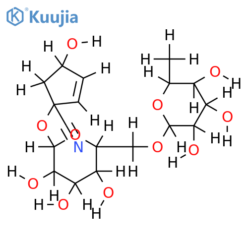 Nitrile,1-O-beta-rutinoside-1,4-Dihydroxy-2-cyclopentene-1-carboxylic acid structure