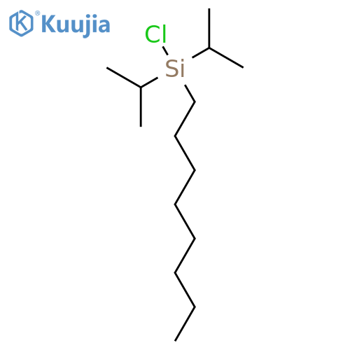 Silane,chlorobis(1-methylethyl)octyl- structure