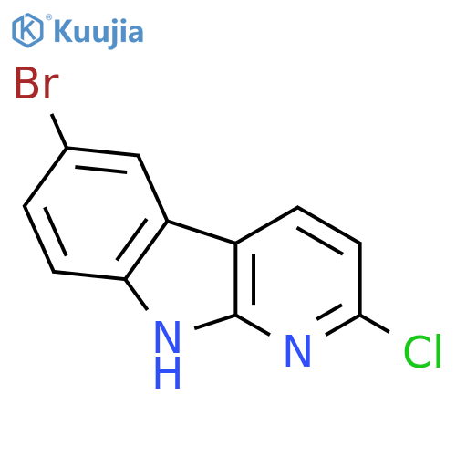 6-bromo-2-chloro-9H-pyrido[2,3-b]indole structure