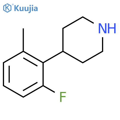 4-(2-fluoro-6-methylphenyl)piperidine structure