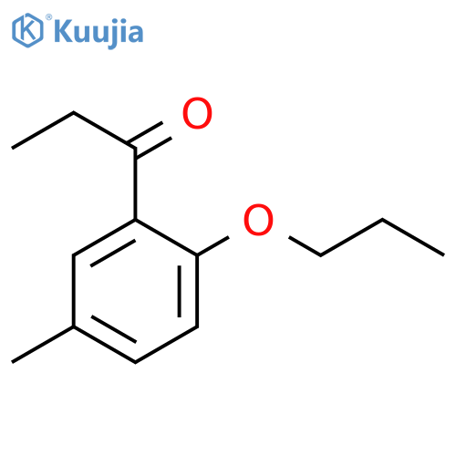 1-(5-methyl-2-propoxyphenyl)propan-1-one structure