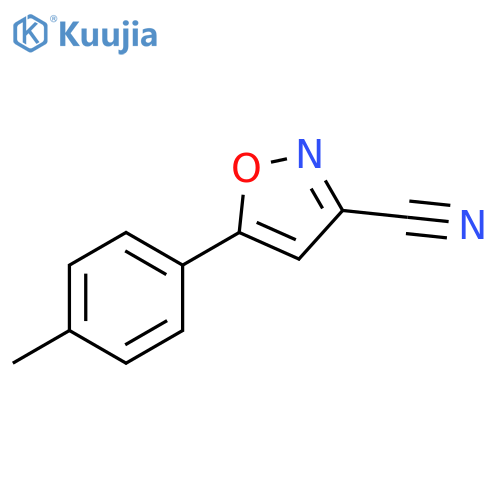 5-p-Tolyl-isoxazole-3-carbonitrile structure