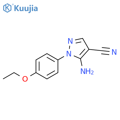 5-Amino-1-(4-ethoxy-phenyl)-1H-pyrazole-4-carbonitrile structure