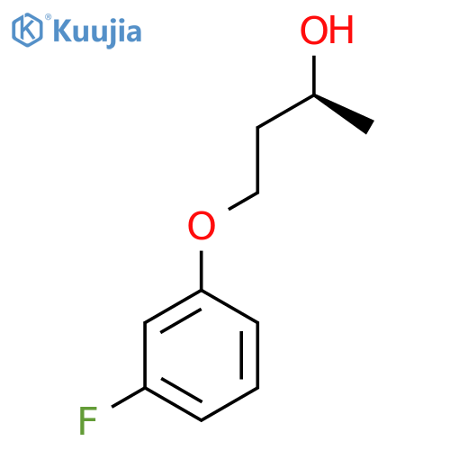 (2S)-4-(3-fluorophenoxy)butan-2-ol structure