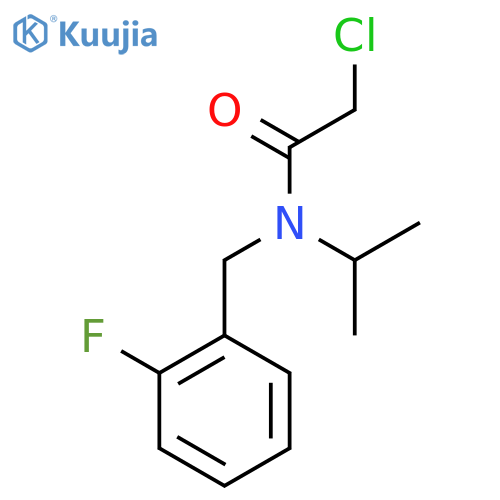 2-Chloro-N-(2-fluoro-benzyl)-N-isopropyl-acetamide structure