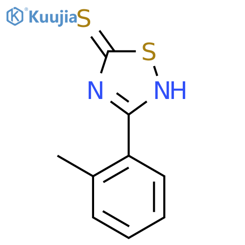 3-(2-methylphenyl)-1,2,4-thiadiazole-5-thiol structure