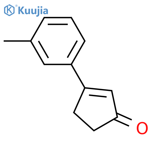 2-Cyclopenten-1-one, 3-(3-methylphenyl)- structure