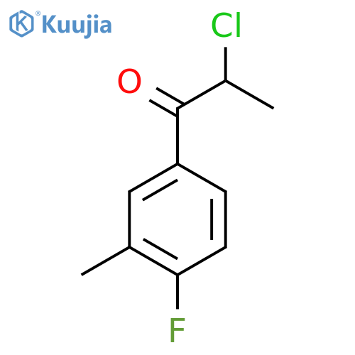2-Chloro-4'-fluoro-3'-methylpropiophenone structure