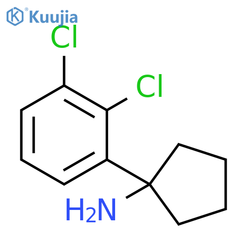 1-(2,3-dichlorophenyl)cyclopentan-1-amine structure