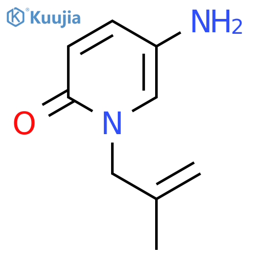 5-amino-1-(2-methylprop-2-en-1-yl)-1,2-dihydropyridin-2-one structure