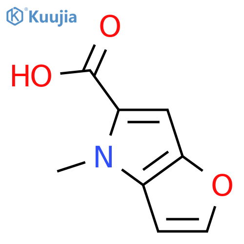 4-methyl-4H-furo[3,2-b]pyrrole-5-carboxylic acid structure