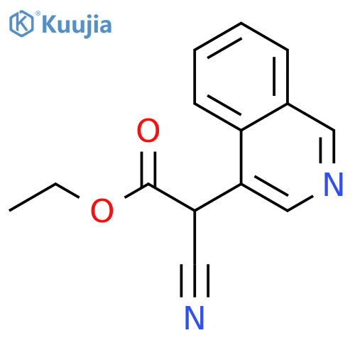 Ethyl 2-cyano-2-(isoquinolin-4-yl)acetate structure