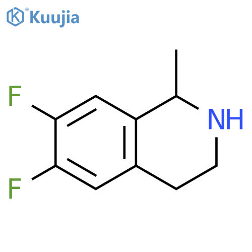 6,7-difluoro-1-methyl-1,2,3,4-tetrahydroisoquinoline structure
