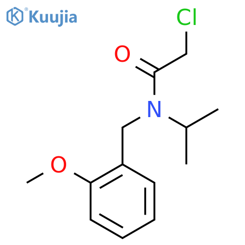 2-Chloro-N-isopropyl-N-(2-methoxy-benzyl)-acetamide structure