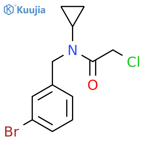 N-(3-Bromo-benzyl)-2-chloro-N-cyclopropyl-acetamide structure