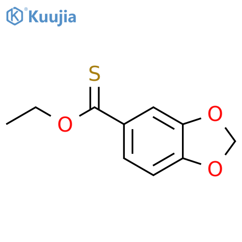 1,3-Benzodioxole-5-carbothioicacid, O-ethyl ester structure