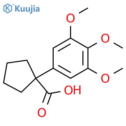 1-(3,4,5-Trimethoxyphenyl)cyclopentanecarboxylic Acid structure