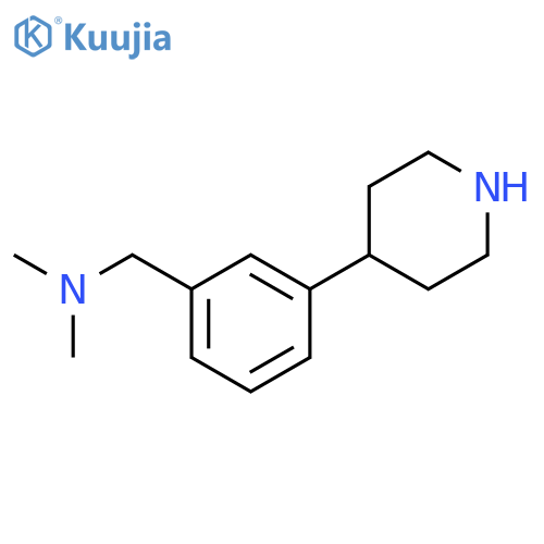 dimethyl({3-(piperidin-4-yl)phenylmethyl})amine structure