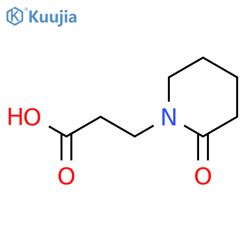 3-(2-Oxopiperidin-1-yl)propanoic acid structure