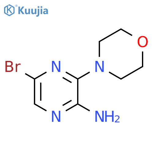 5-Bromo-3-morpholinopyrazin-2-amine structure