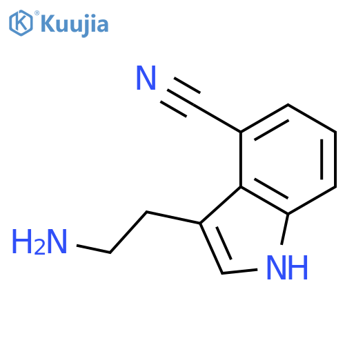 3-(2-aminoethyl)-1H-Indole-4-carbonitrile structure