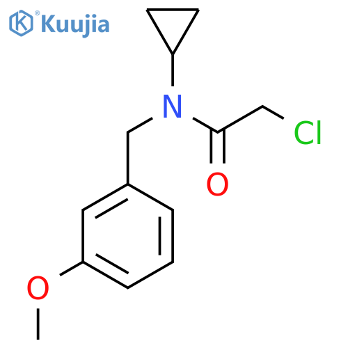 2-Chloro-N-cyclopropyl-N-(3-methoxy-benzyl)-acetamide structure