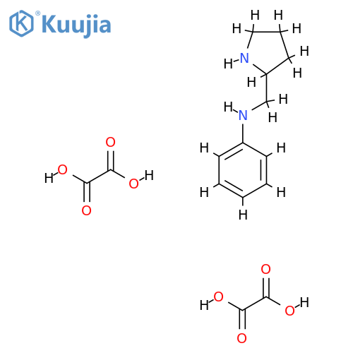 N-(Pyrrolidin-2-ylmethyl)aniline dioxalate structure