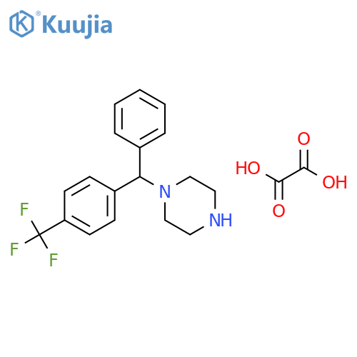 1-{Phenyl4-(trifluoromethyl)phenylmethyl}piperazine Oxalate structure