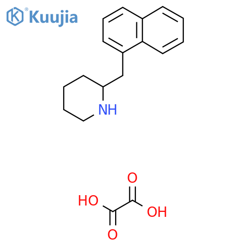 2-(1-Naphthylmethyl)piperidine oxalate structure