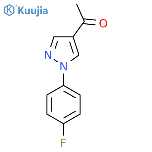 1-1-(4-Fluorophenyl)-1H-pyrazol-4-ylethanone structure