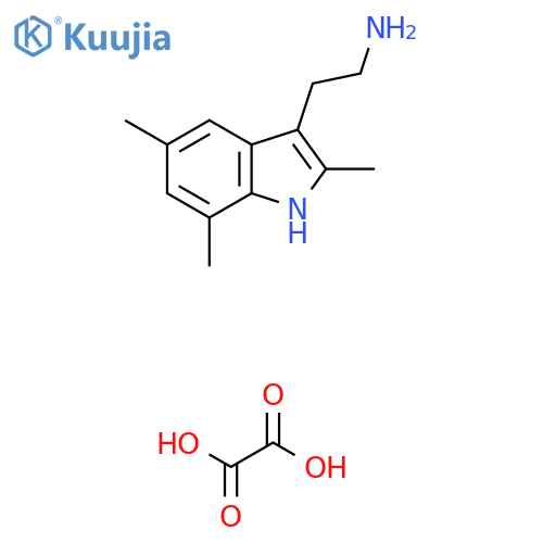 2-(2,5,7-Trimethyl-1H-indol-3-YL)ethanamine oxalate structure