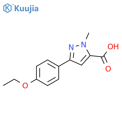 3-(4-ethoxyphenyl)-1-methyl-1H-pyrazole-5-carboxylic acid structure