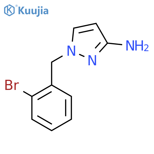 1-(2-bromophenyl)methyl-1H-pyrazol-3-amine structure