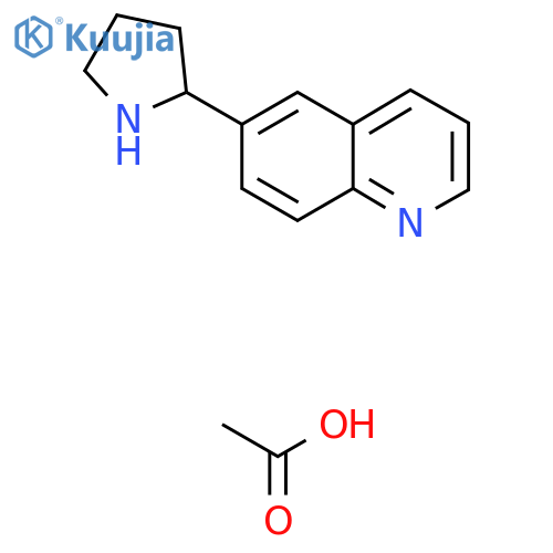 6-(Pyrrolidin-2-yl)quinoline acetate structure
